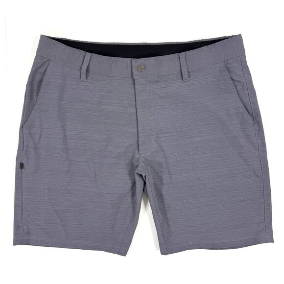 Bylt Mens Kinetic Shorts Size 2XL Gray Performance Chino Golf Stretch - Picture 1 of 16